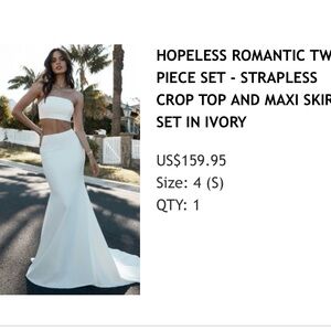 Hopeless romantic white dress